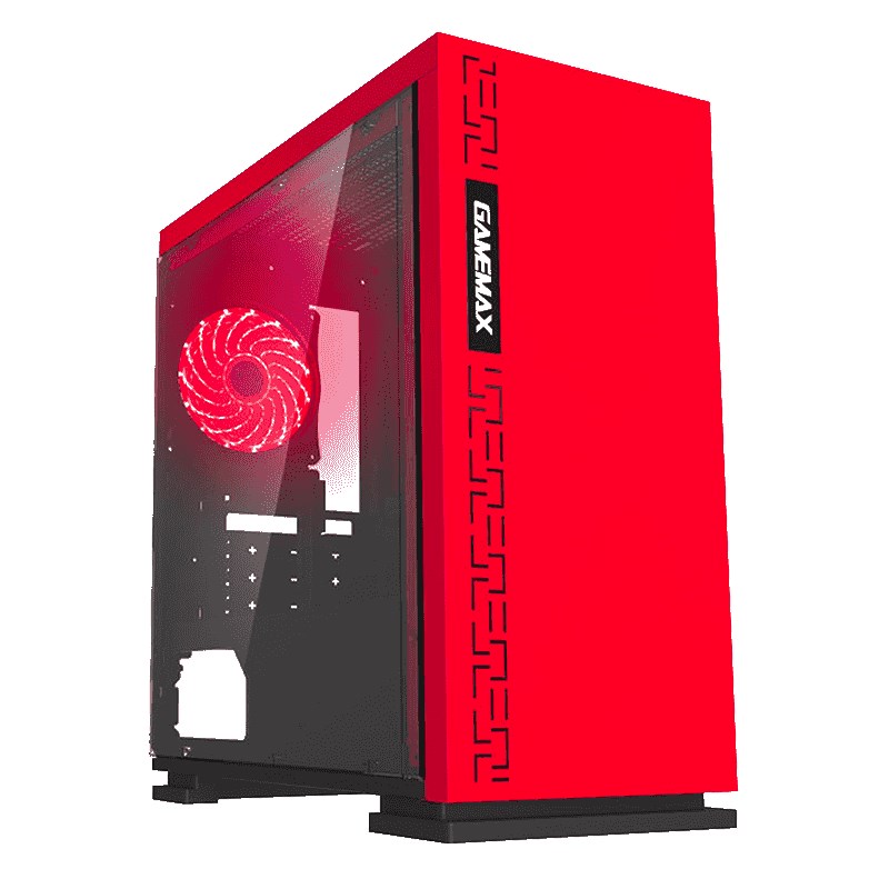 Red Micro ATX Gaming Computer Casing EXPEDITION H6