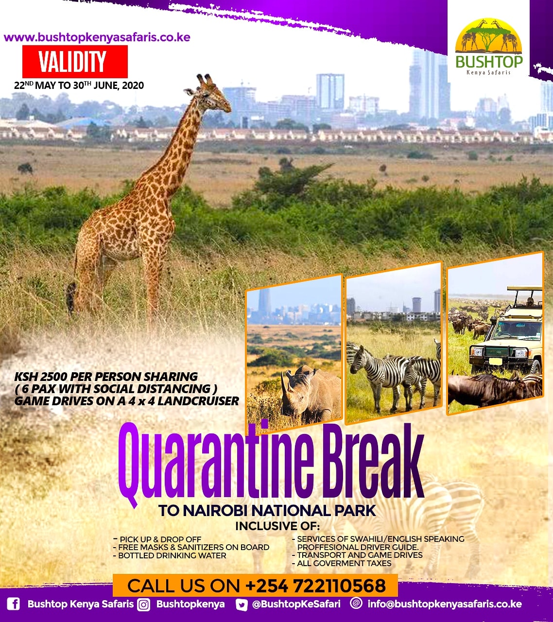 Quarantine Break to Nairobi National Park