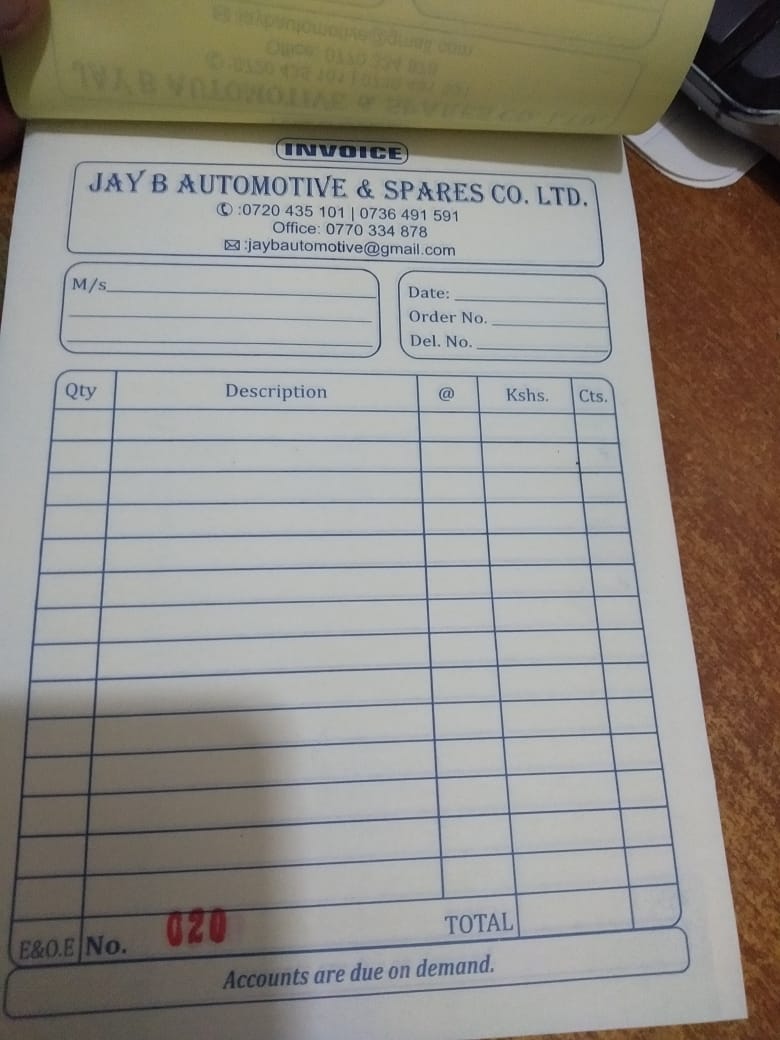 Invoice Printing Services