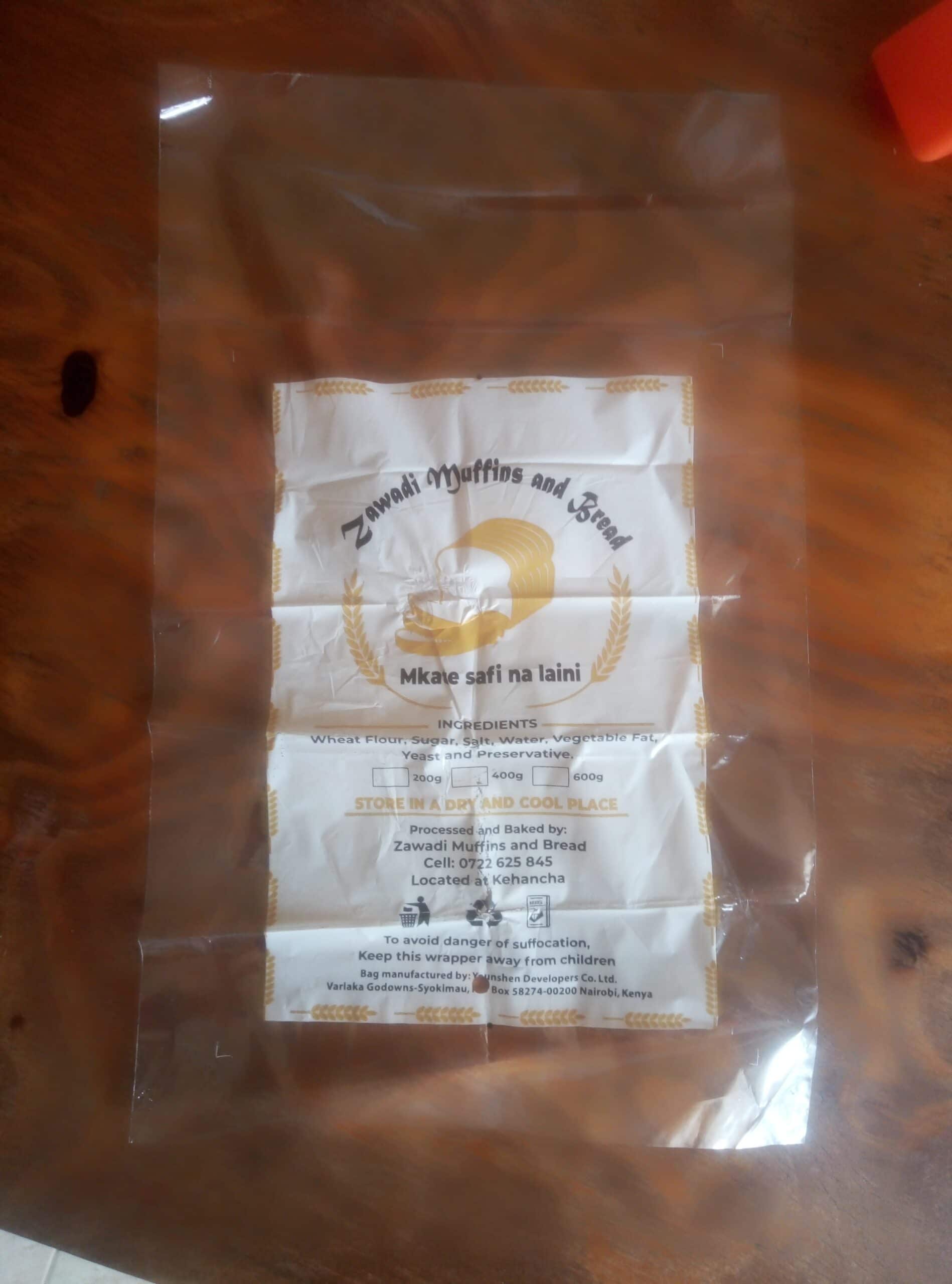 Custom Bakery polythene packaging