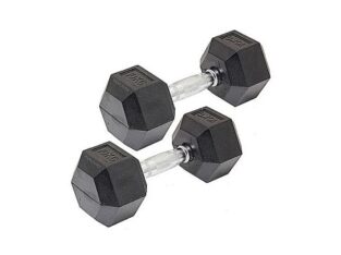 Generic rubber round dumbells with steel plate