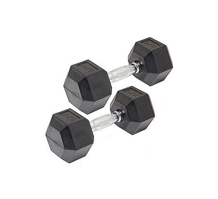 Generic rubber round dumbells with steel plate