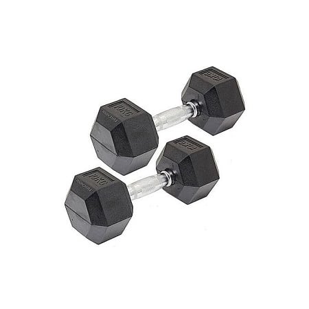 Generic rubber round dumbells with steel plate