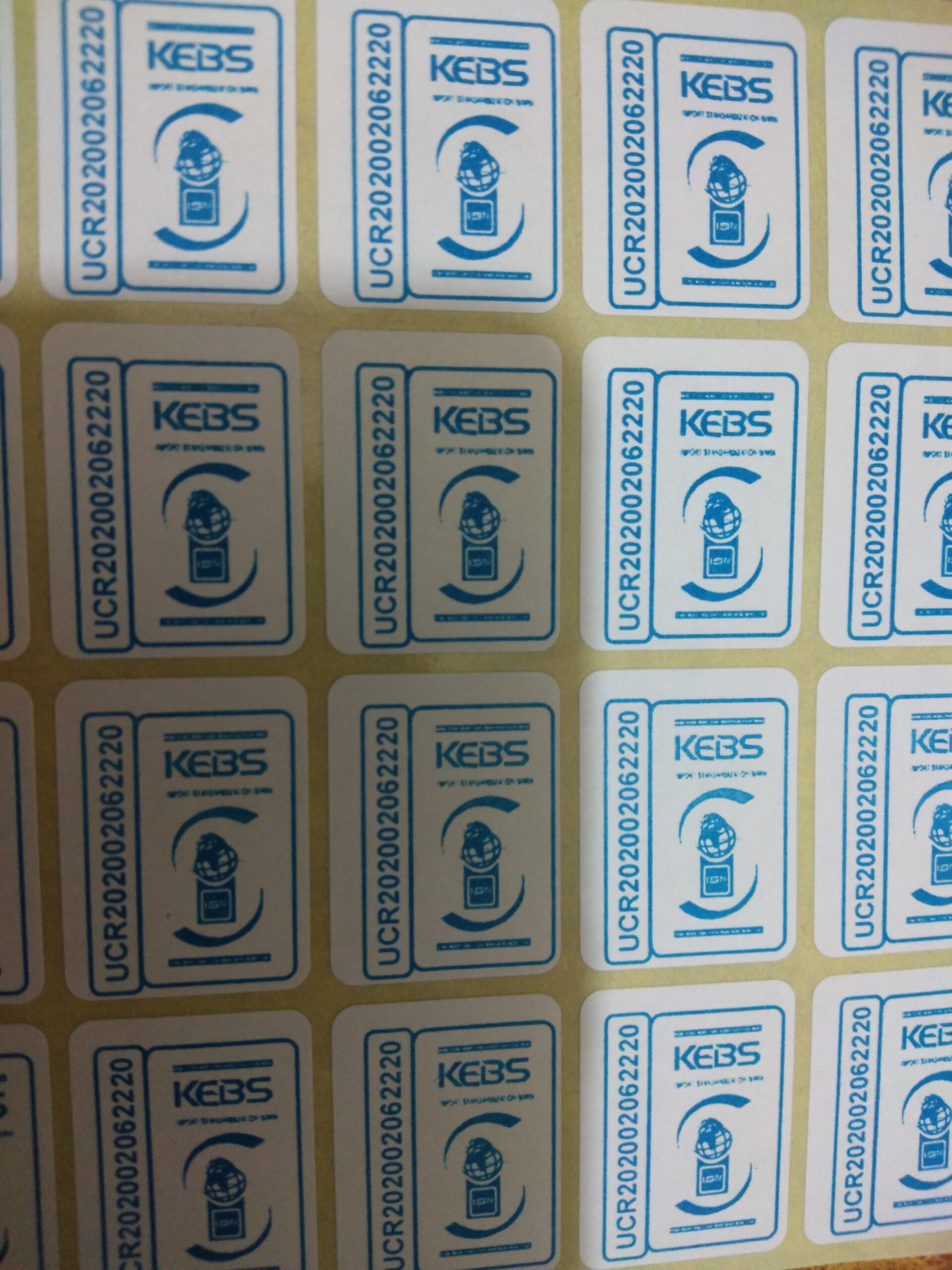 Kebs sticker printing services