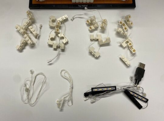 USB Powered LED Lighting Kit For 21056 Lego Taj Ma