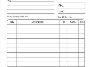 Invoice books Printing services
