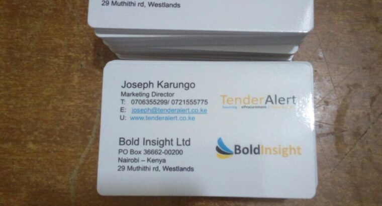 Business cards printing