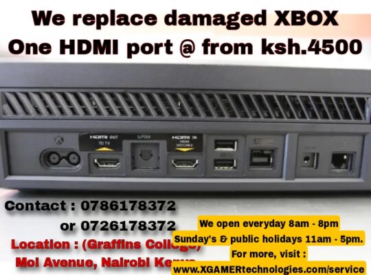 We replace damaged XBOX One HDMI port @ from ksh.4