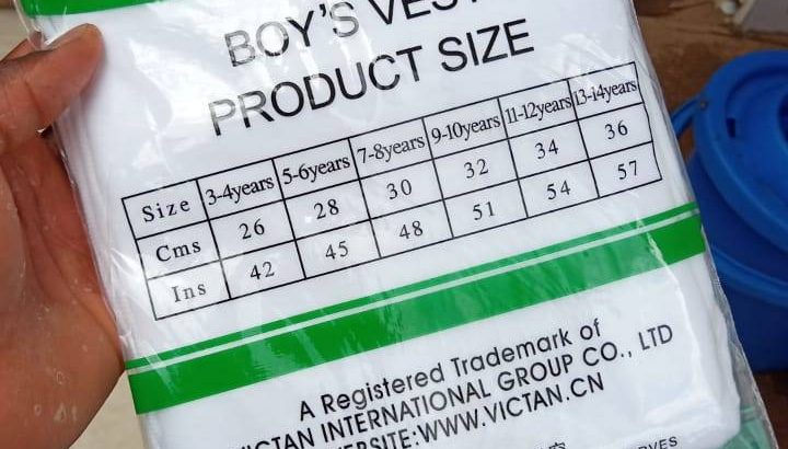 3 pc Set Boys Quality Vest