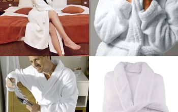 White bathrobes