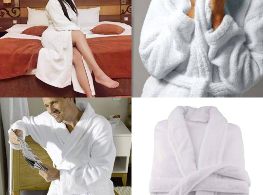 White bathrobes