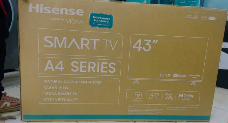 Hisense 43 inch A4 series smart TV
