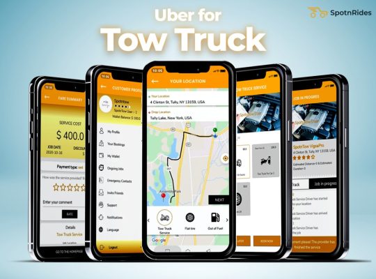 Uber for Tow Trucks App Development by SpotnRides